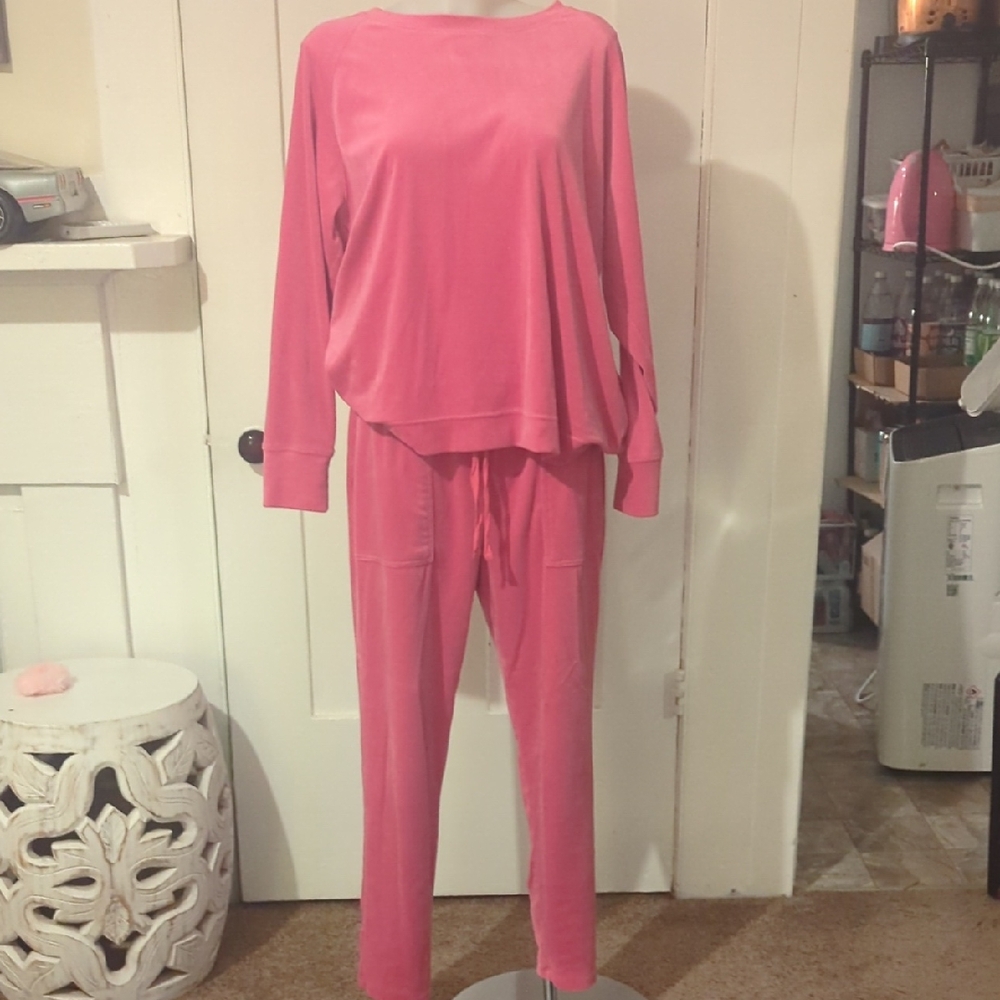 Time and Tru Pink Crush Velor Set